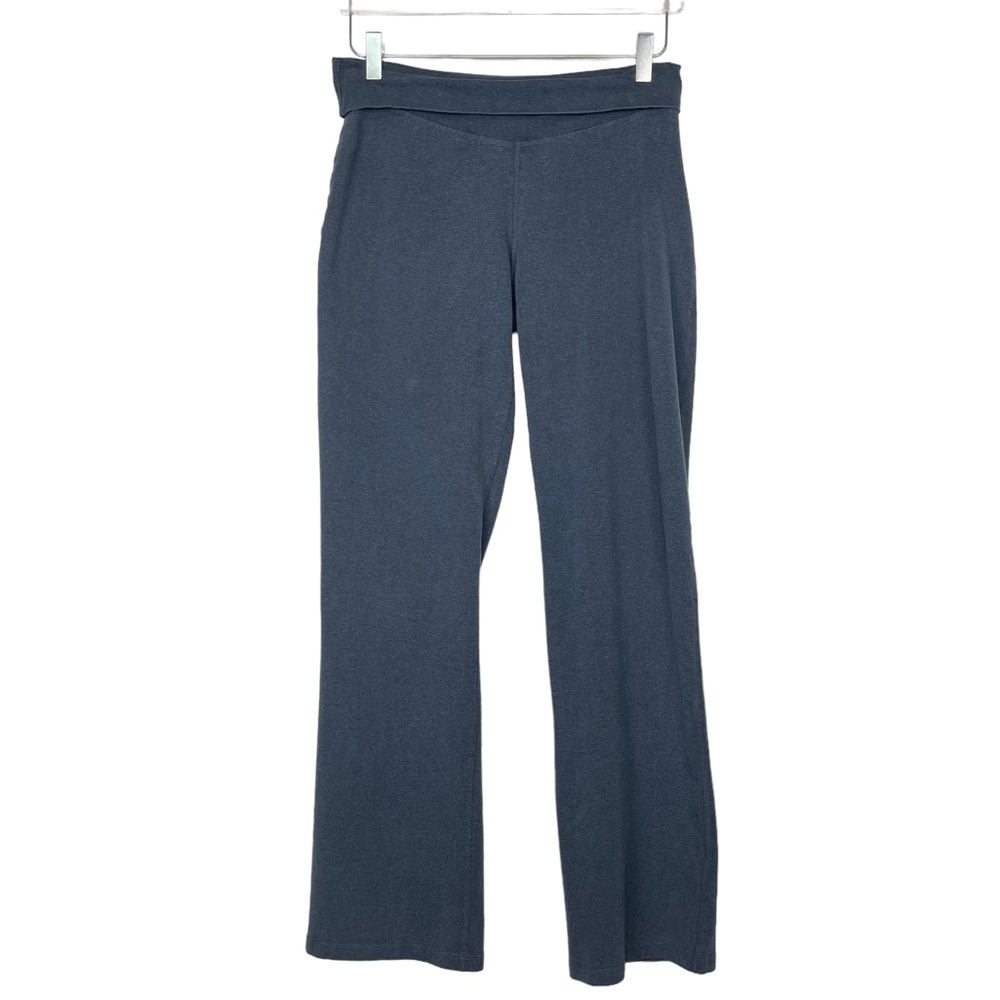 Patagonia Pants Womens Medium Charcoal Grey Fold Over Yoga Organic Cool Stretch